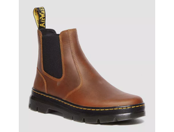 Dr Martens Embury Pull Up Leather Chelsea коричневые