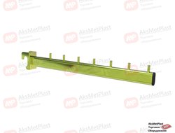 G-M735Z Кронштейн прямой цвет: золото 7 штырьков на овальную-прямоугольную трубу усиленный L=350 мм