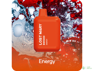 Одноразовая электронная сигарета LOST MARY BM5000, 2%, 14 мл, 650 мАч, 5000 затяжек (Energy)