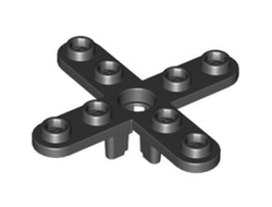 Propeller 4 Blade 5 Diameter with Rounded Ends and Open Hub, Black (2479 / 247926)