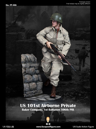 Рядовой Джеймс Райан (Мэтт Деймон, "Спасти рядового Райана") - Коллекционная ФИГУРКА 1/6 US 101st Airborne Private (FP006) - Facepoolfigure