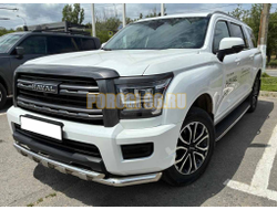 Защита передего бампера двойная с перемычками Папа Тюнинг d60/42 для Haval H5 2024-