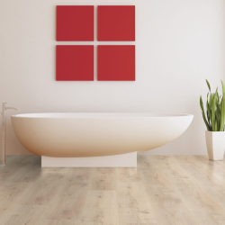 Ламинат Wineo Швеция Дуб Песок LA229XXLV4 в интерьере ванной