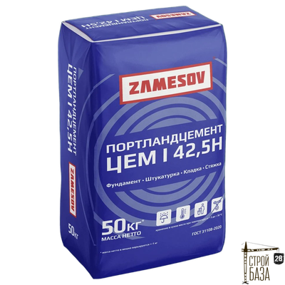 Zamesov Цемент М500 Д0 (ЦЕМ I 42,5Н), 50к