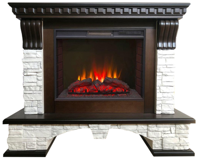 Электрокамин Турин AO M2 с очагом Sparta 25.5 LED