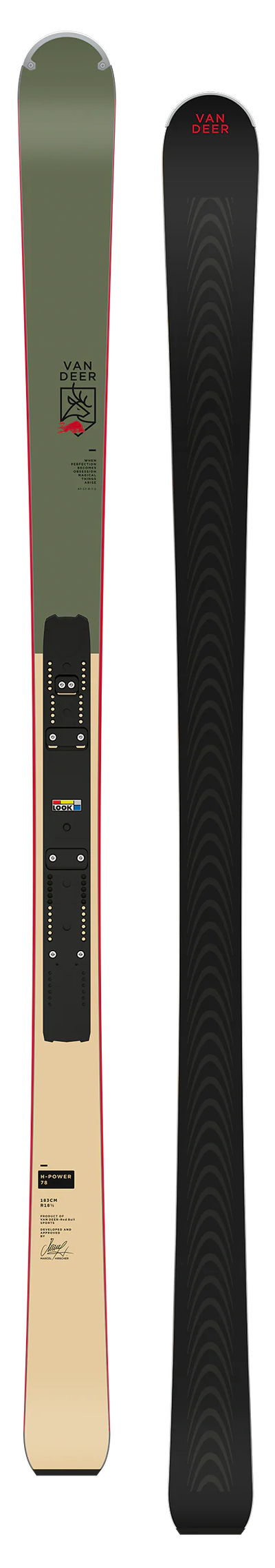 Горные лыжи Van Deer H-POWER 78 167cm R14.5m с платформой Look R22 WC