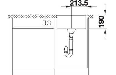 Мойка Blanco Subline 400-F, 523475