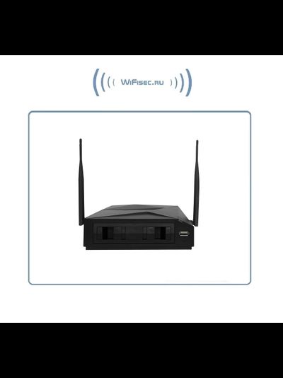 ST, комплект WiFi видеонаблюдения с 4 уличными видеокамерами Full HD, поддержка 1 HDD до 4 Тб