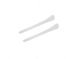 Наконечники для заушников силиконовые, матово-белые (10 пар)