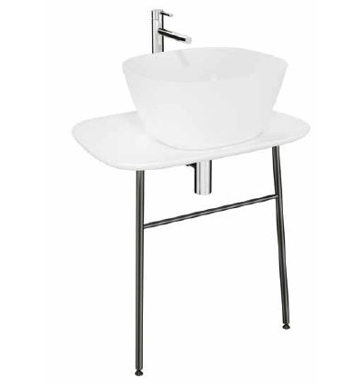 Керамическая столешница Vitra Plural, 70 см, цвет матовый белый, 62561