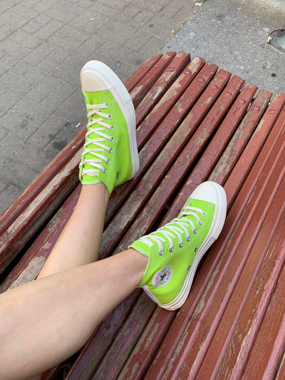 Converse play green on sale