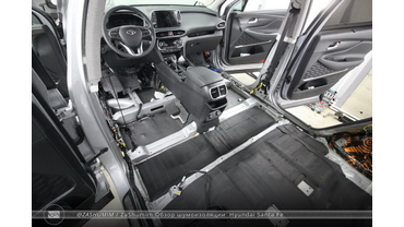 Фото отчет шумоизоляции Hyundai Santa Fe
