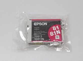 Картридж для струйного принтера Epson TO813, пурпурный (состояние неизвестно) (комиссионный товар)