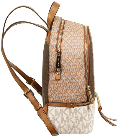Рюкзак Michael Kors Rhea бежевый с коричневым