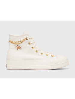 Кеды Converse Chuck Taylor All Star Lift HI белые высокие на платформе A04453C