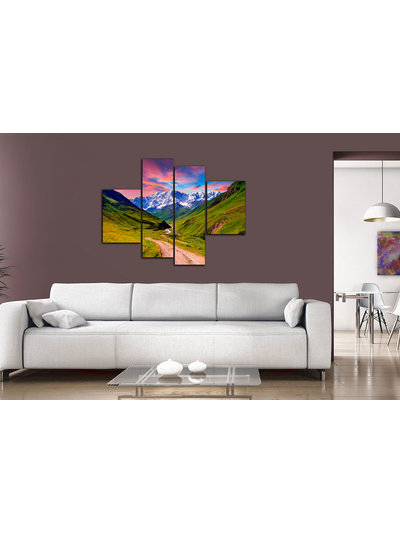 Модульная картина "Тропинка к белым горам"