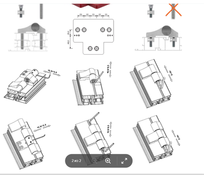 50803А Петля дверная 67 мм 240 кг Антрацит (Арт WDP50800R7016) 3-секцуии