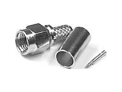 Разъем SMA, штекер, RG-58, обжим (Crimp) HYR-1101A (GSA-1101A) (SMA-7801A) (SMA-C58P)(S-M111F),