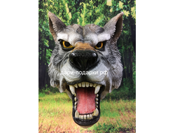 Голова Волка 38*30*29см   2,5кг   полистоун Россия 2999-015010