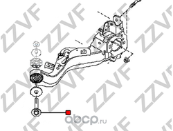 Болт развальный задней подвески в продольный рычаг Ниссан Кашкай ZZVF