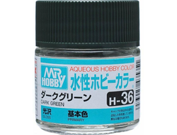 Mr. Hobby: Краска акриловая H36 "Dark Green Gloss"