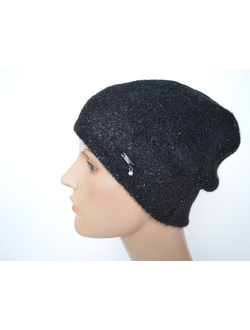 Шапка Vizio  Италия 1627 черного цвета