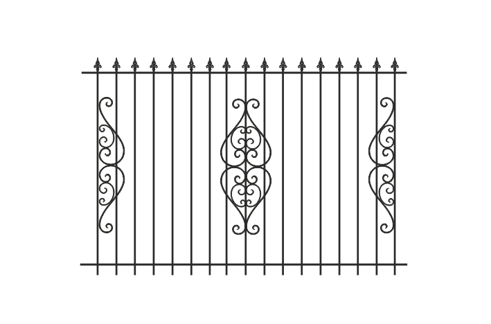 Коис- Мет - эскиз кованый ажурный забор
