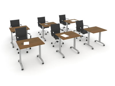 Стол радиусный складной мобильный Mobile System