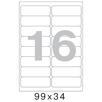 Этикетки самоклеящиеся Promega label 99х34 мм/16 шт. на листе А4 25 листов в упаковке