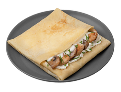 блин с курицей и грибами в сливочном соусе