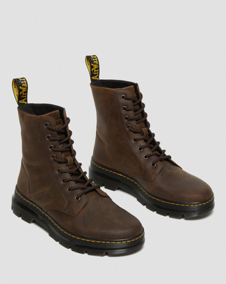 Dr. Martens COMBS CRAZY HORSE LEATHER CASUAL BOOTS