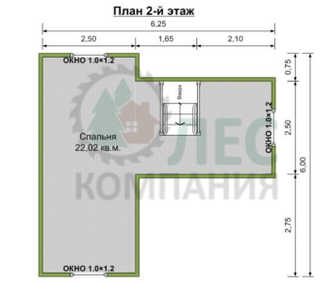 Дом из бруса с мансардой 6x7