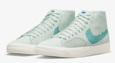 Nike Blazer Mid Court Mid Premium (Мятные) сбоку