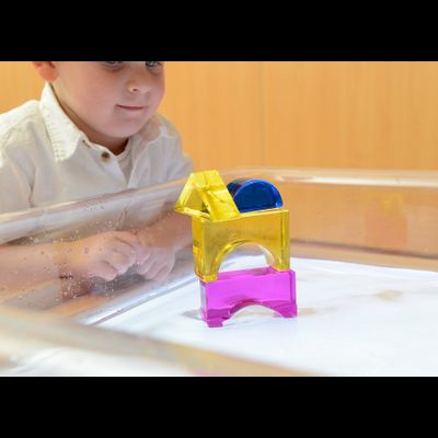 Лоток для игры с водой прозрачный (Квадратный)