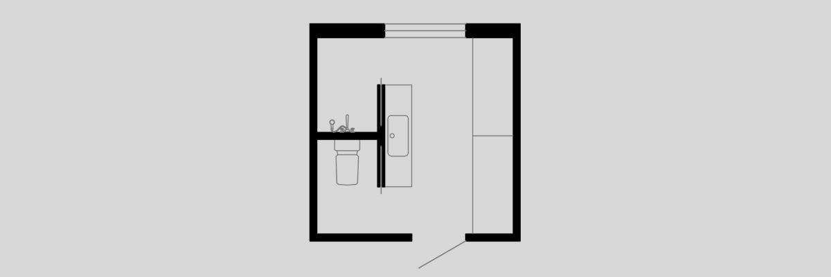 Вариант планировочной схемы санузла