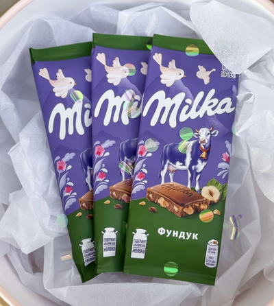 Молочный шоколад Milka в ассортименте