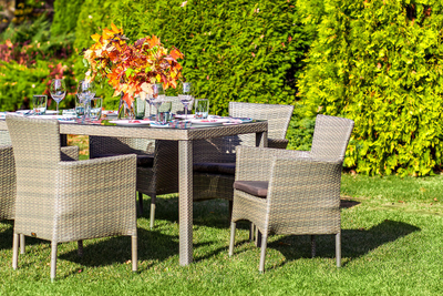 Плетеный обеденный комплект Aroma на 6 персон