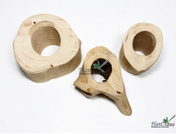 SwetAqua Driftwood Stump M (Hole) - пенек из натурального дерева со сквозным отверстием, 50 мм