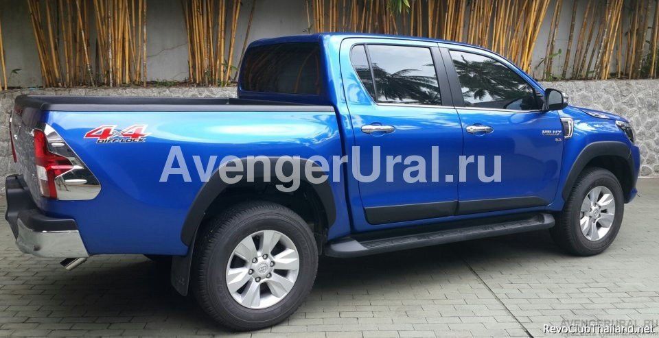 Молдинги боковых дверей, черные, TOYOTA HILUX Revo, 2015-н.в.от ...