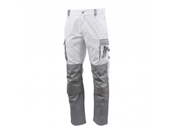 Брюки мужские летние KS 302, белый/серый