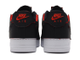 Кроссовки Nike Air Force 1 1 Black Chile Red черно-красные