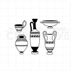 штамп "Греция. Вазы"