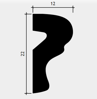 Молдинг 1.51.401 - 22*12*2000мм