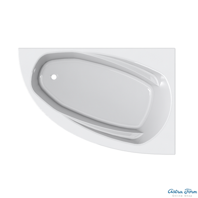 Astra-Form ванна Тиора правосторонняя 155/105 см белая