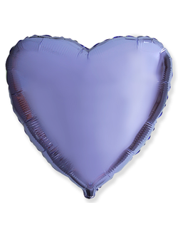 Шар (18''/46 см) Сердце, Сиреневый