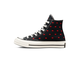 Фирменные  Converse Chuck Taylor 70 Embroidered Lips черные с губками A01600C купить онлайн