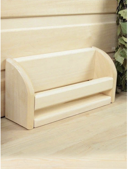 Полочка для масел, 4 пузырька, 17х11см, липа