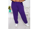 Женские теплые брюки с высокой посадкой БОЛЬШОГО размера  арт. 173183-864 (цвет фиолетовый) Размеры 66-80