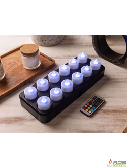 Светодиодные LED свечи, цвет "Цветной"