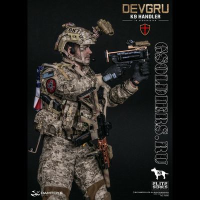 Боец DEVGRU со служебной собакой - Коллекционная фигурка 1/6 DEVGRU K9-handler in Afghanistan (DAM 78040) - DAMToys